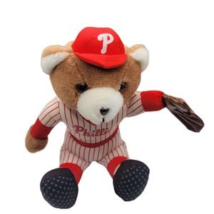 VTG MLB Baseball Philadelphia Phillies Rally Bear Plush 10" Steven Smith Stuffed